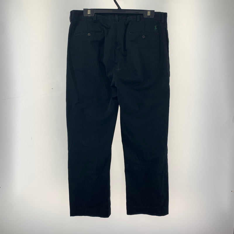 【中古品】【メンズ】 POLO BY RALPHLAUREN ポロ ラルフローレン タックパンツ ボトムス 古着 158-260220-mh-01-fuz サイズ：36 カラー：ブラック 万代Net店