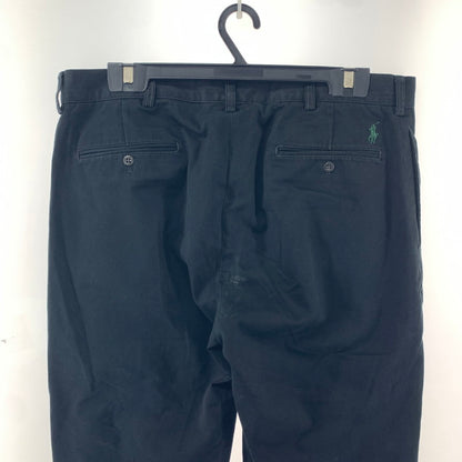 【中古品】【メンズ】 POLO BY RALPHLAUREN ポロ ラルフローレン タックパンツ ボトムス 古着 158-260220-mh-01-fuz サイズ：36 カラー：ブラック 万代Net店