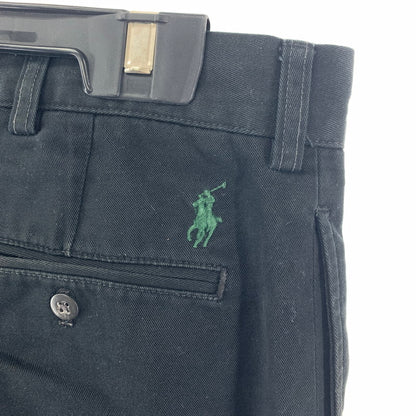【中古品】【メンズ】 POLO BY RALPHLAUREN ポロ ラルフローレン タックパンツ ボトムス 古着 158-260220-mh-01-fuz サイズ：36 カラー：ブラック 万代Net店