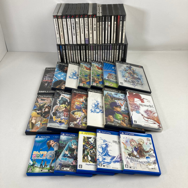 【現状渡し品】 PlayStation PSVITA PSP プレステ プレイステーション ヴィータ プレイステーション ポータブル ソフト 61本 まとめ セット 023-251215-mh-12-fuz 万代Net店