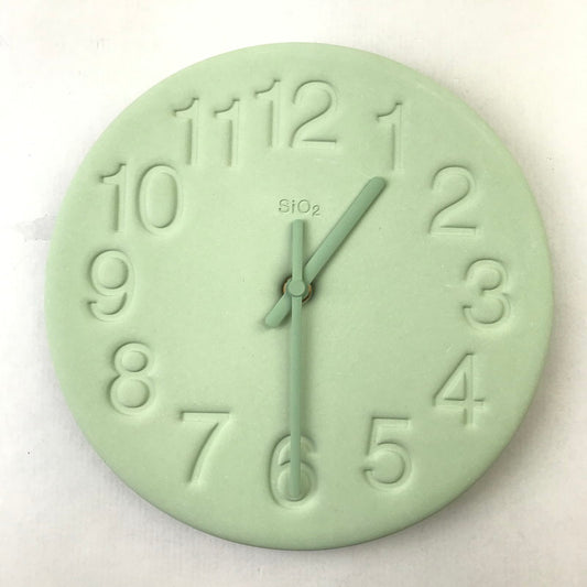 【中古品】 Lemnos レムノス 珪藻土の時計 グリーン 奈良雄一 Yuichi Nara 掛け時計 おしゃれ 101-251219-io-02-fuz 万代Net店