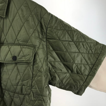 【中古美品】【メンズ】 DSQUARED2 ディースクエアード S71DM0570 QUILTED SHORT SLEEVE SHIRT シャツ ブルゾン 半袖 中綿 レイヤード キルティング ワンポイントロゴ 141-251217-mh-08-fuz サイズ：46 カラー：オリーブ 万代Net店