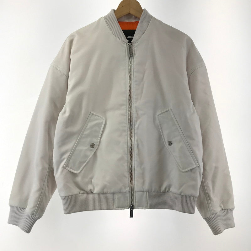 【中古品】【メンズ】 DSQUARED2 ディースクエアード S74AM1221 MA-1 ボンバージャケット 141-251217-mh-09-fuz サイズ：44 カラー：ホワイト 万代Net店