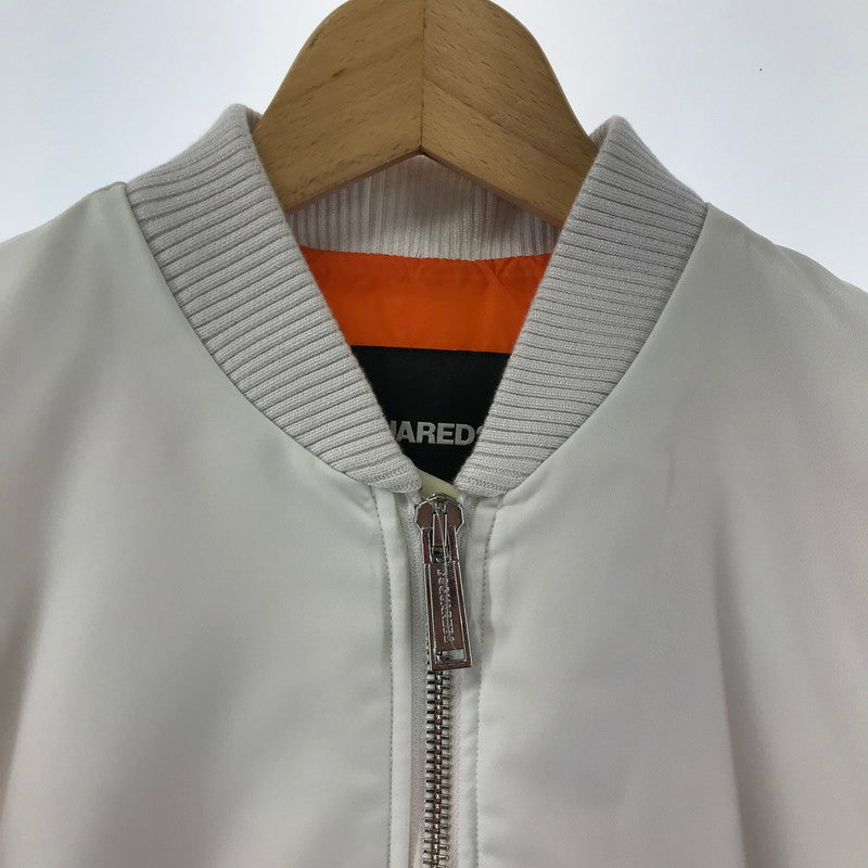 【中古品】【メンズ】 DSQUARED2 ディースクエアード S74AM1221 MA-1 ボンバージャケット 141-251217-mh-09-fuz サイズ：44 カラー：ホワイト 万代Net店