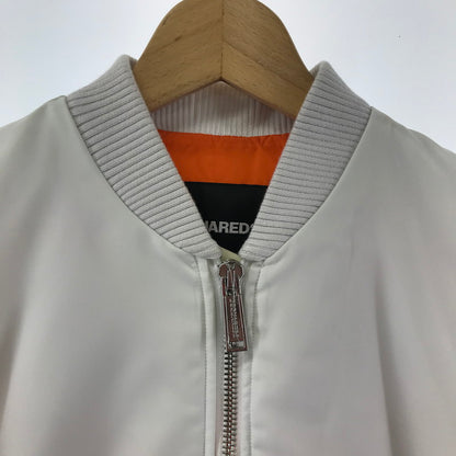 【中古品】【メンズ】 DSQUARED2 ディースクエアード S74AM1221 MA-1 ボンバージャケット 141-251217-mh-09-fuz サイズ：44 カラー：ホワイト 万代Net店