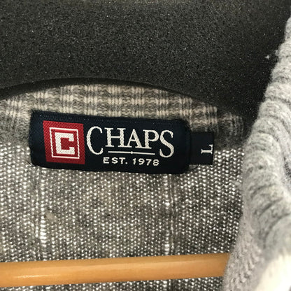 【中古品】【メンズ】 CHAPS チャップス ハーフジップニット SIZE:L カラーGRAY 147-260916-ky-03-fuzh 万代Net店
