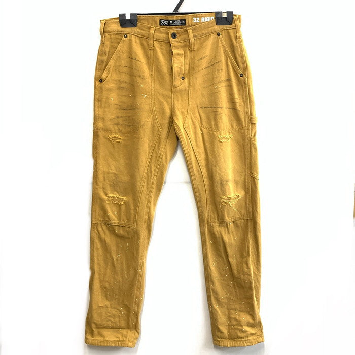 【中古品】【メンズ】 PRPS紫製品 ダメージ加工デニムパンツ ボトムス ブランド 古着 158-251228-gm-26-fuz サイズ：32 カラー：ベージュ ブラウン 万代Net店