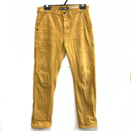 【中古品】【メンズ】 PRPS紫製品 ダメージ加工デニムパンツ ボトムス ブランド 古着 158-251228-gm-26-fuz サイズ：32 カラー：ベージュ ブラウン 万代Net店