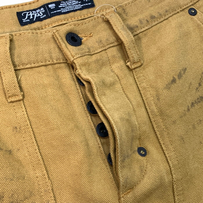 【中古品】【メンズ】 PRPS紫製品 ダメージ加工デニムパンツ ボトムス ブランド 古着 158-251228-gm-26-fuz サイズ：32 カラー：ベージュ ブラウン 万代Net店
