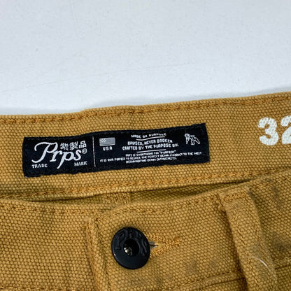 【中古品】【メンズ】 PRPS紫製品 ダメージ加工デニムパンツ ボトムス ブランド 古着 158-251228-gm-26-fuz サイズ：32 カラー：ベージュ ブラウン 万代Net店