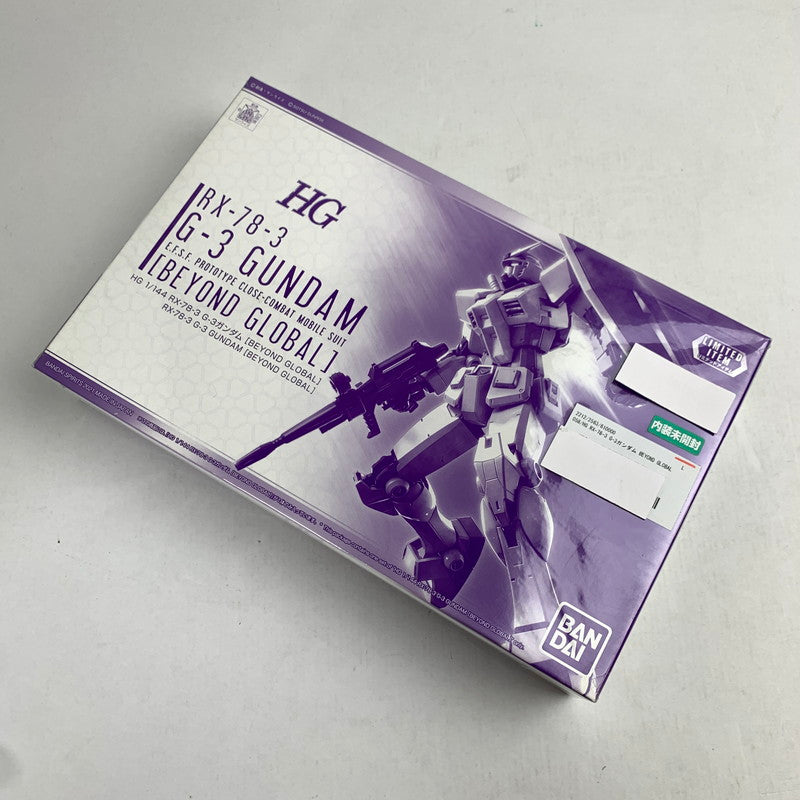 【中古美品】 内装未開封 HG RX-78-3 G-3ガンダム BEYOND GLOBAL ガンダム ガンプラ プラモデル プラモ 058-260820-io-58-fuzh 万代Net店