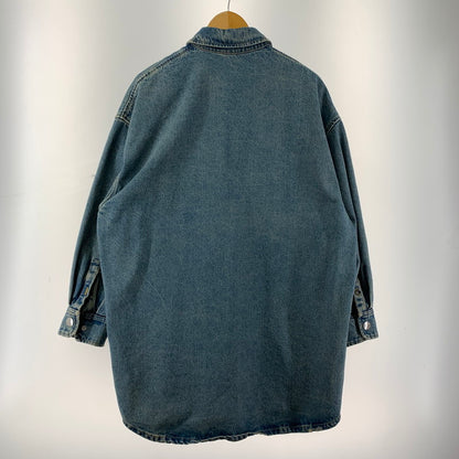 【中古品】【レディース】 PRADA プラダ オーバーサイズ オーガニック デニムシャツ ダメージ加工 168-260109-ny-05-fuz サイズ：42 カラー：ブルー 万代Net店