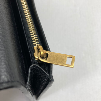 【中古品】【メンズ/レディース】 SAINT LAURENT サンローラン 長財布 財布 635542 200-260116-ky-02-fuz カラー：ブラック 万代Net店