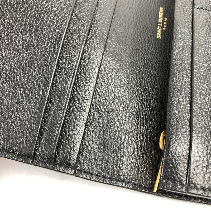 【中古品】【メンズ/レディース】 SAINT LAURENT サンローラン 長財布 財布 635542 200-260116-ky-02-fuz カラー：ブラック 万代Net店