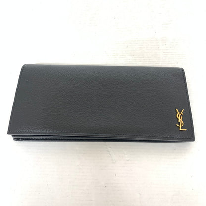 【中古品】【メンズ/レディース】 SAINT LAURENT サンローラン 長財布 財布 635542 200-260116-ky-02-fuz カラー：ブラック 万代Net店