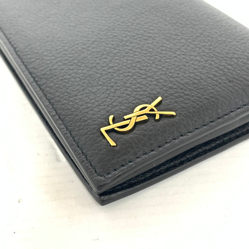 【中古品】【メンズ/レディース】 SAINT LAURENT サンローラン 長財布 財布 635542 200-260116-ky-02-fuz カラー：ブラック 万代Net店