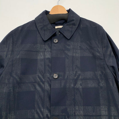 【中古品】【メンズ】 MARNI TUMU0049P0 マルニ ステンカラーコート ブランド 古着 141-260523-gm-38-fuz サイズ：50 カラー：ネイビー 万代Net店