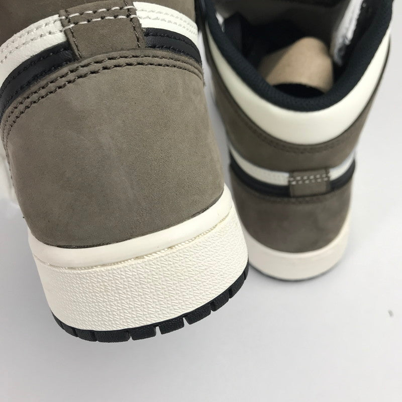 【中古美品】【レディース】 NIKE ナイキ 575441-105 AIR JORDAN 1 RETRO HIGH OG GS DARK MOCHA GS エアジョーダン1 レトロ ハイ OG GS ダークモカ スニーカー 靴 166-260113-mh-02-fuz サイズ：23.5 カラー：ホワイト 万代Net店
