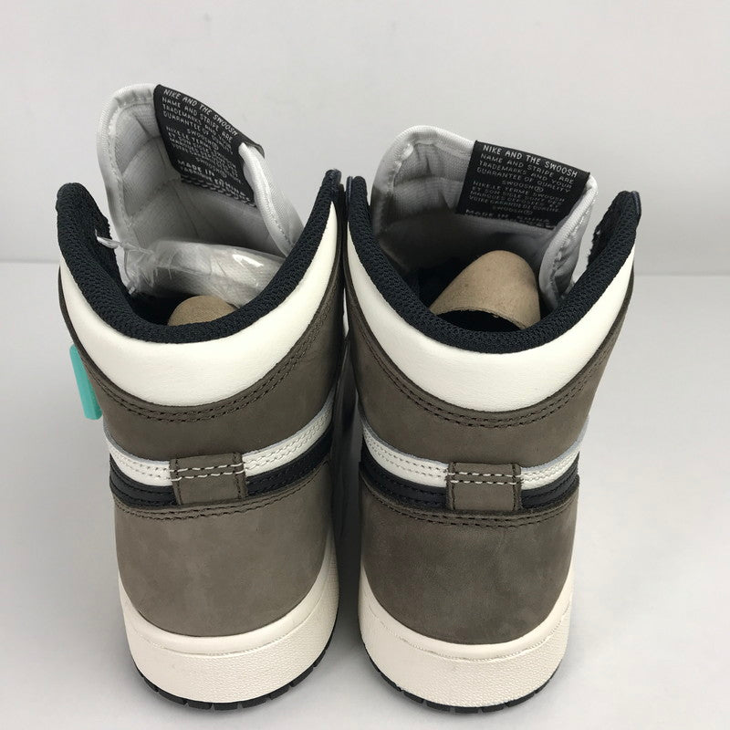 【中古美品】【レディース】 NIKE ナイキ 575441-105 AIR JORDAN 1 RETRO HIGH OG GS DARK MOCHA GS エアジョーダン1 レトロ ハイ OG GS ダークモカ スニーカー 靴 166-260113-mh-02-fuz サイズ：23.5 カラー：ホワイト 万代Net店