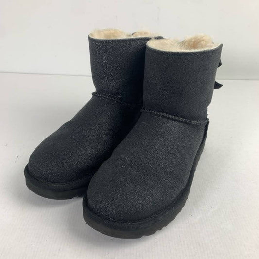 【中古品】【レディース】 UGG アグ MINI BAILEY BOW ll ミニ ベイリー ボウ ムートン ブーツ 靴 167-260130-mh-10-fuz サイズ：24cm カラー：ブラック 万代Net店
