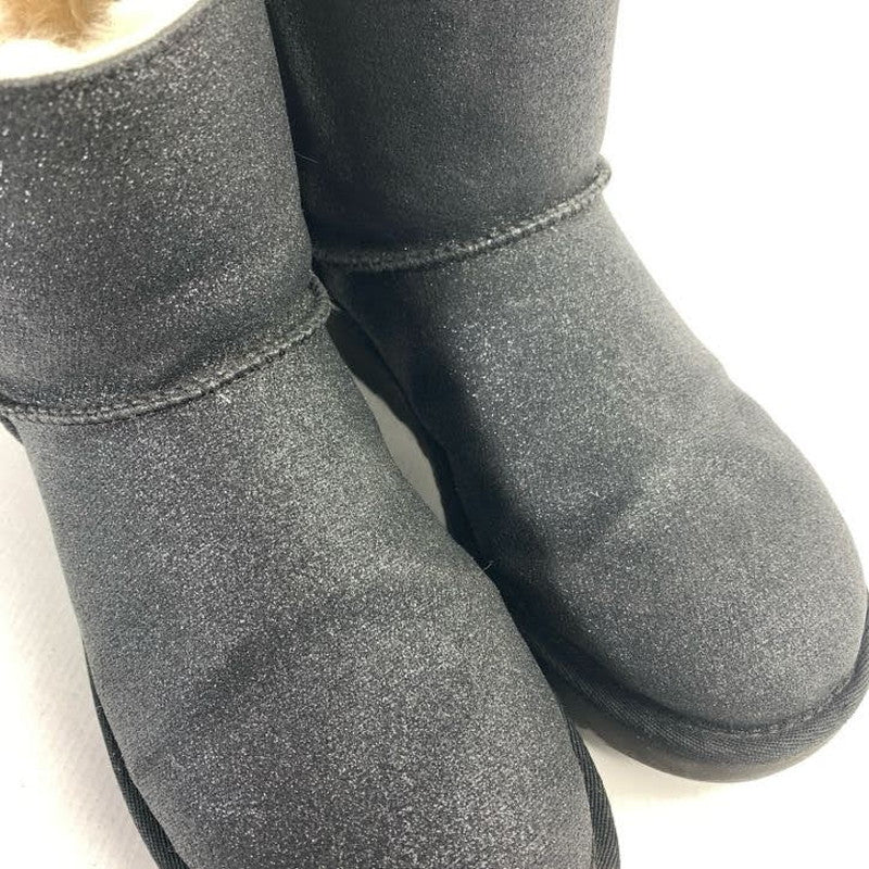 【中古品】【レディース】 UGG アグ MINI BAILEY BOW ll ミニ ベイリー ボウ ムートン ブーツ 靴 167-260130-mh-10-fuz サイズ：24cm カラー：ブラック 万代Net店