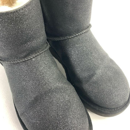 【中古品】【レディース】 UGG アグ MINI BAILEY BOW ll ミニ ベイリー ボウ ムートン ブーツ 靴 167-260130-mh-10-fuz サイズ：24cm カラー：ブラック 万代Net店