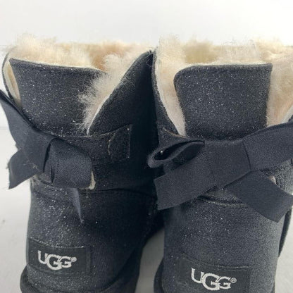 【中古品】【レディース】 UGG アグ MINI BAILEY BOW ll ミニ ベイリー ボウ ムートン ブーツ 靴 167-260130-mh-10-fuz サイズ：24cm カラー：ブラック 万代Net店