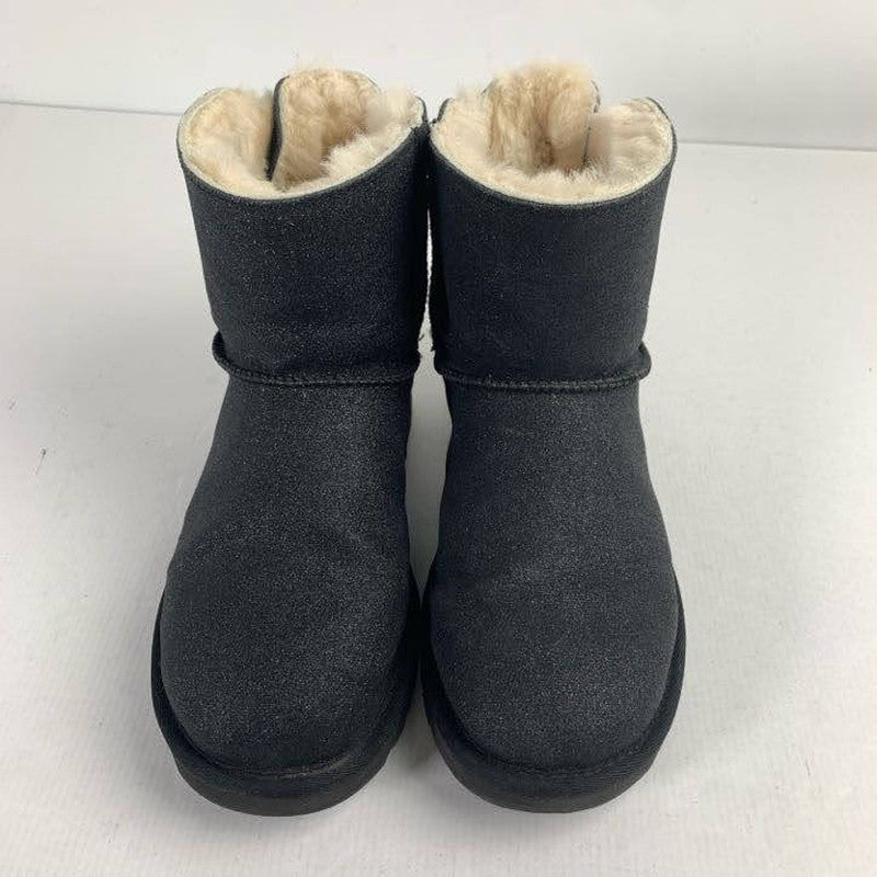 【中古品】【レディース】 UGG アグ MINI BAILEY BOW ll ミニ ベイリー ボウ ムートン ブーツ 靴 167-260130-mh-10-fuz サイズ：24cm カラー：ブラック 万代Net店