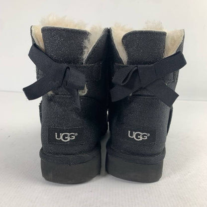 【中古品】【レディース】 UGG アグ MINI BAILEY BOW ll ミニ ベイリー ボウ ムートン ブーツ 靴 167-260130-mh-10-fuz サイズ：24cm カラー：ブラック 万代Net店