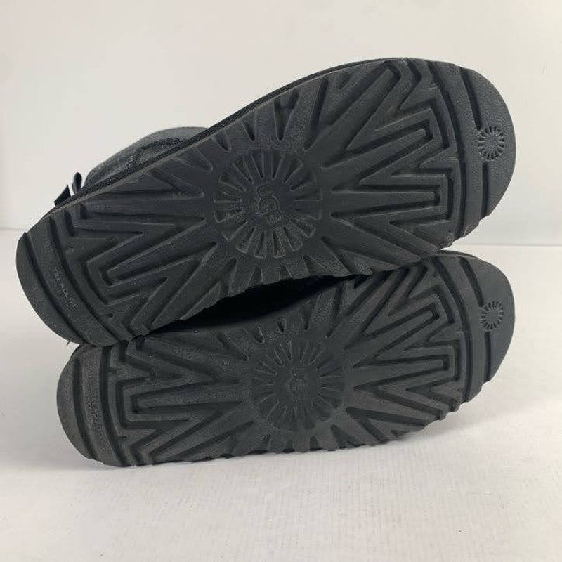 【中古品】【レディース】 UGG アグ MINI BAILEY BOW ll ミニ ベイリー ボウ ムートン ブーツ 靴 167-260130-mh-10-fuz サイズ：24cm カラー：ブラック 万代Net店