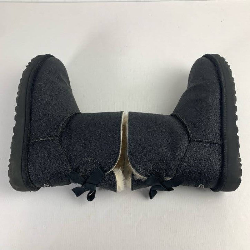 【中古品】【レディース】 UGG アグ MINI BAILEY BOW ll ミニ ベイリー ボウ ムートン ブーツ 靴 167-260130-mh-10-fuz サイズ：24cm カラー：ブラック 万代Net店