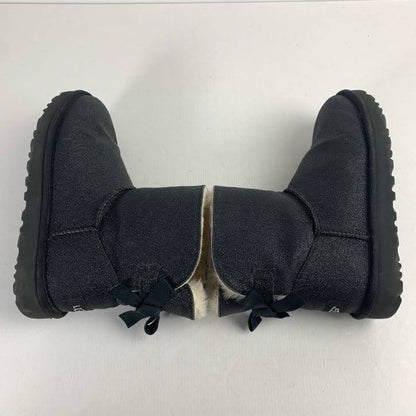 【中古品】【レディース】 UGG アグ MINI BAILEY BOW ll ミニ ベイリー ボウ ムートン ブーツ 靴 167-260130-mh-10-fuz サイズ：24cm カラー：ブラック 万代Net店