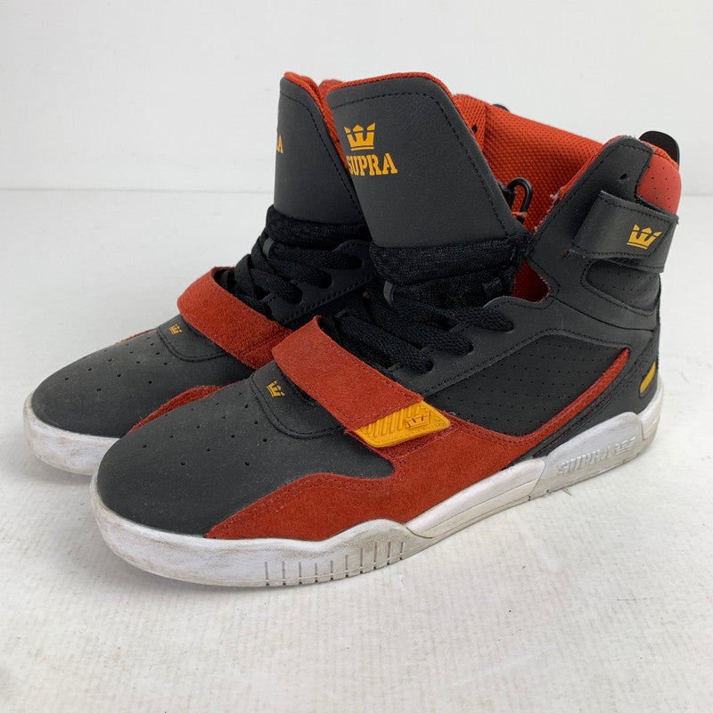 【中古品】【メンズ】 SUPRA スープラ BREAKER スニーカー 靴 BLACK-RED 26.5cm 靴 シューズ 163-260903-io-07-fuzh カラー：ブラックレッド 万代Net店