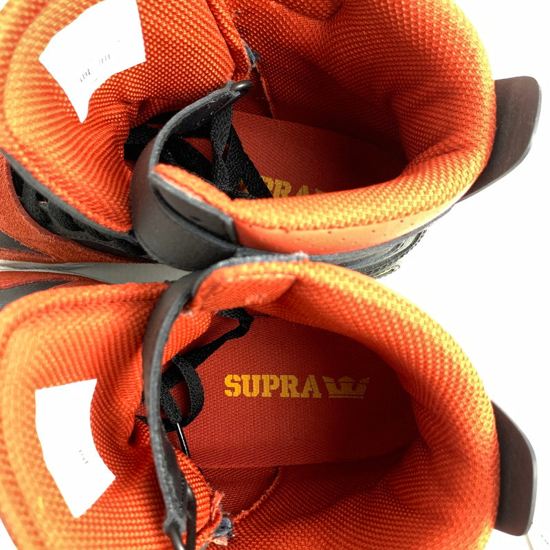 【中古品】【メンズ】 SUPRA スープラ BREAKER スニーカー 靴 BLACK-RED 26.5cm 靴 シューズ 163-260903-io-07-fuzh カラー：ブラックレッド 万代Net店