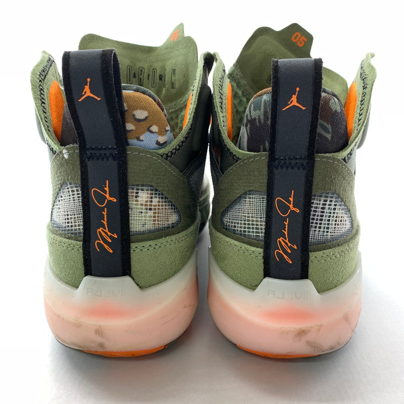 【中古品】【メンズ】 NIKE DV6255-300 UNDEFEATED AIR JORDAN 37 OIL GREEN スニーカー 靴 ナイキ アンディフィーテッド エアジョーダン 160-260123-mh-08-fuz サイズ：25.5cm カラー：グリーン 万代Net店