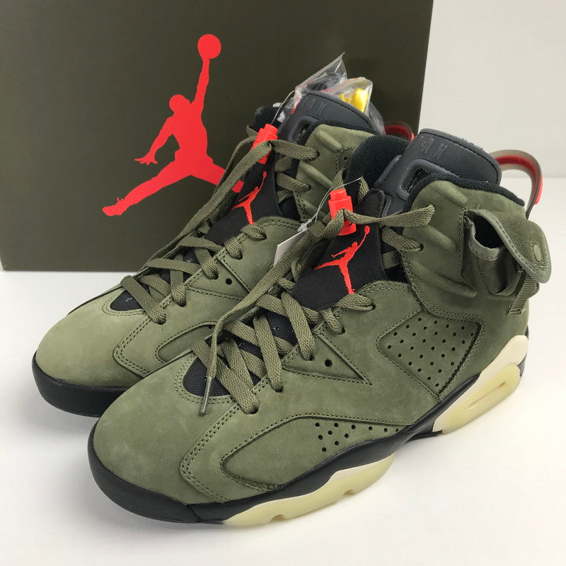 【中古美品】【メンズ】 NIKE ナイキ CN1084-200 TRAVIS SCOTT AIR JORDAN 6 RETRO "MEDIUM OLIVE" トラヴィススコット エアジョーダン6 レトロ ミディアム オリーブ スニーカー 靴 160-260113-mh-01-fuz サイズ：27 カラー：オリーブ 万代Net店