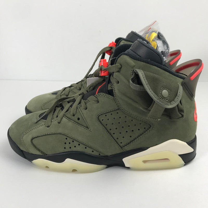 【中古美品】【メンズ】 NIKE ナイキ CN1084-200 TRAVIS SCOTT AIR JORDAN 6 RETRO "MEDIUM OLIVE" トラヴィススコット エアジョーダン6 レトロ ミディアム オリーブ スニーカー 靴 160-260113-mh-01-fuz サイズ：27 カラー：オリーブ 万代Net店