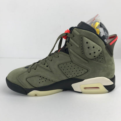 【中古美品】【メンズ】 NIKE ナイキ CN1084-200 TRAVIS SCOTT AIR JORDAN 6 RETRO "MEDIUM OLIVE" トラヴィススコット エアジョーダン6 レトロ ミディアム オリーブ スニーカー 靴 160-260113-mh-01-fuz サイズ：27 カラー：オリーブ 万代Net店