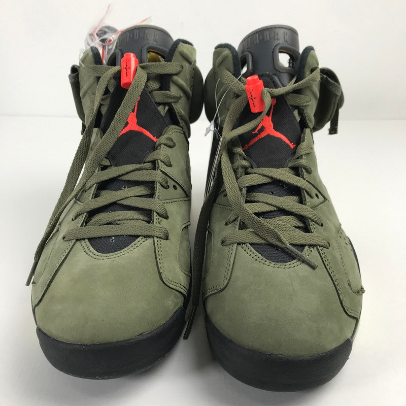 【中古美品】【メンズ】 NIKE ナイキ CN1084-200 TRAVIS SCOTT AIR JORDAN 6 RETRO "MEDIUM OLIVE" トラヴィススコット エアジョーダン6 レトロ ミディアム オリーブ スニーカー 靴 160-260113-mh-01-fuz サイズ：27 カラー：オリーブ 万代Net店