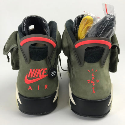 【中古美品】【メンズ】 NIKE ナイキ CN1084-200 TRAVIS SCOTT AIR JORDAN 6 RETRO "MEDIUM OLIVE" トラヴィススコット エアジョーダン6 レトロ ミディアム オリーブ スニーカー 靴 160-260113-mh-01-fuz サイズ：27 カラー：オリーブ 万代Net店