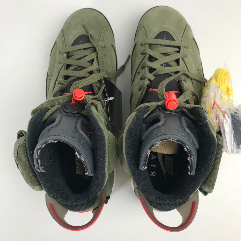 【中古美品】【メンズ】 NIKE ナイキ CN1084-200 TRAVIS SCOTT AIR JORDAN 6 RETRO "MEDIUM OLIVE" トラヴィススコット エアジョーダン6 レトロ ミディアム オリーブ スニーカー 靴 160-260113-mh-01-fuz サイズ：27 カラー：オリーブ 万代Net店