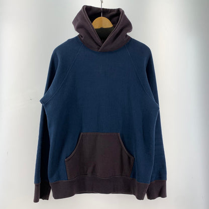 【中古品】【メンズ】 DELUXEWARE デラックスウエア HOODIE フーディー パーカー 145-260121-ky-02-fuz サイズ：XL カラー：ネイビー 万代Net店