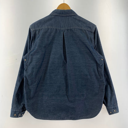 【中古品】【メンズ】 COLIMBO コリンボ TRIBOROUGH TRAP TOOLS WORK SHIRT ワークシャツ 145-260121-ky-05-fuz サイズ：17 カラー：インディゴ 万代Net店