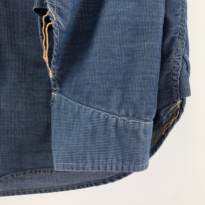【中古品】【メンズ】 COLIMBO コリンボ TRIBOROUGH TRAP TOOLS WORK SHIRT ワークシャツ 145-260121-ky-05-fuz サイズ：17 カラー：インディゴ 万代Net店