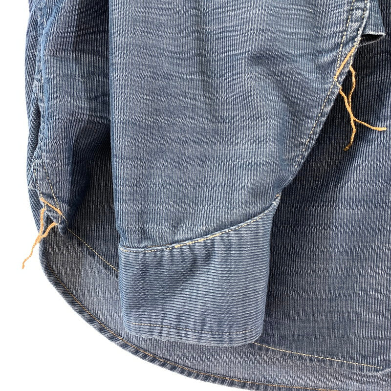 【中古品】【メンズ】 COLIMBO コリンボ TRIBOROUGH TRAP TOOLS WORK SHIRT ワークシャツ 145-260121-ky-05-fuz サイズ：17 カラー：インディゴ 万代Net店