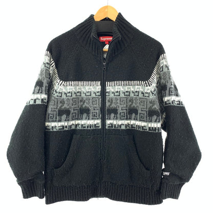 【中古品】【メンズ】 シュプリーム SUPREME 20AW CHULLO WINDSTOPPER ZIP UP SWEATER チュロ ウィンドストッパー ジップアップ セーター 149-260111-nm-11-fuz サイズ：S カラー：ブラック 万代Net店