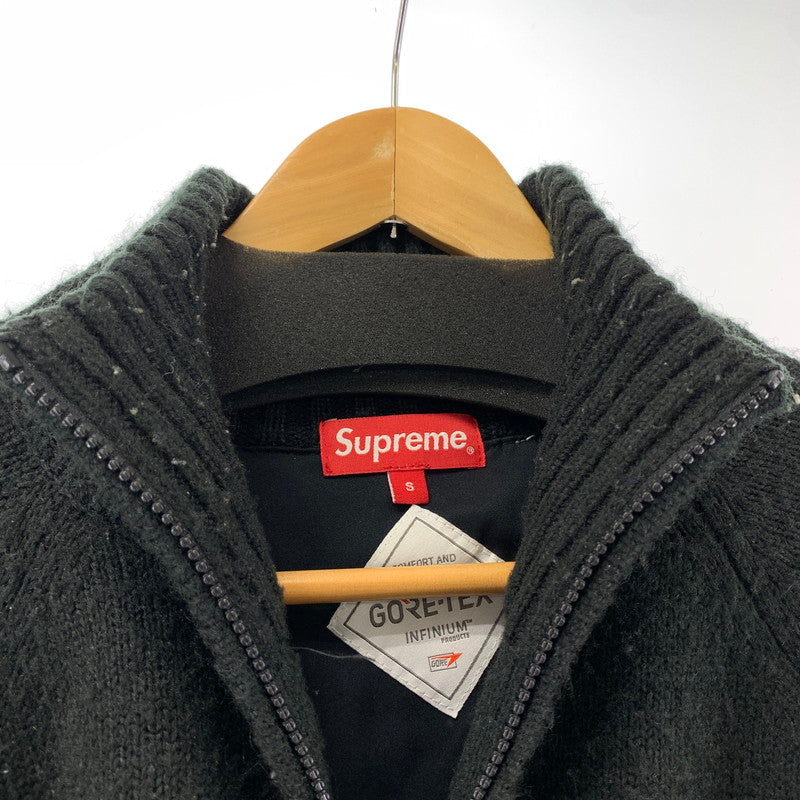 【中古品】【メンズ】 シュプリーム SUPREME 20AW CHULLO WINDSTOPPER ZIP UP SWEATER チュロ ウィンドストッパー ジップアップ セーター 149-260111-nm-11-fuz サイズ：S カラー：ブラック 万代Net店
