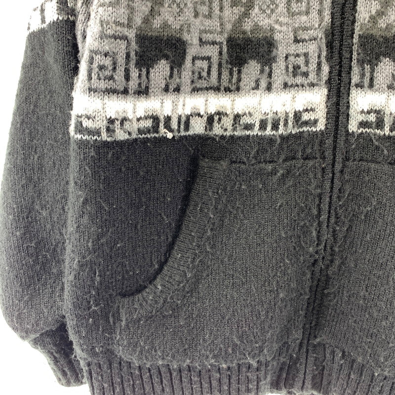【中古品】【メンズ】 シュプリーム SUPREME 20AW CHULLO WINDSTOPPER ZIP UP SWEATER チュロ ウィンドストッパー ジップアップ セーター 149-260111-nm-11-fuz サイズ：S カラー：ブラック 万代Net店