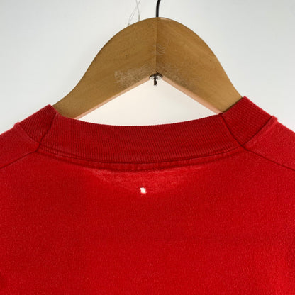 【中古品】【メンズ】 USED TEE 半袖 Tシャツ ミッキーマウス プリント トップス 古着 145-260608-mh-08-fuzh サイズ：不明 カラー：レッド 万代Net店