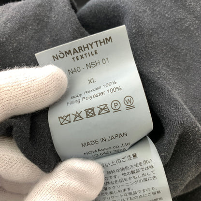 【中古品】【メンズ】 ニードルス×ノーマリズム テキスタイル NEEDLES×NOMARHYTHM TEXTILE 中綿ジャケット チャイナジャケット 140-260111-nm-06-fuz サイズ：XL カラー：ブラック（グレー系） 万代Net店